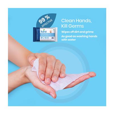 Kara Hand Sanitizing Wipe 10's - Hand Sanitizer