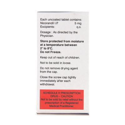 Nicostar 5mg Tablet 20'S - Angina