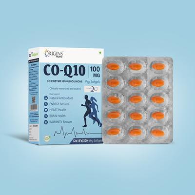 Origins Nutra CoQ-10 100 mg Veg Softgel Capsule (Pack of 2 x 15's) 1's - Co-Q