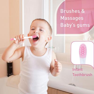 R for Rabbit Stylo Toothcare Set - Pink White - Baby Oral Care