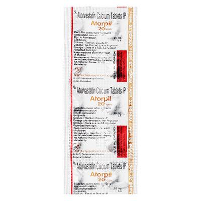 ATORPIL 20 Tablet 10's - High Cholesterol-Dys
