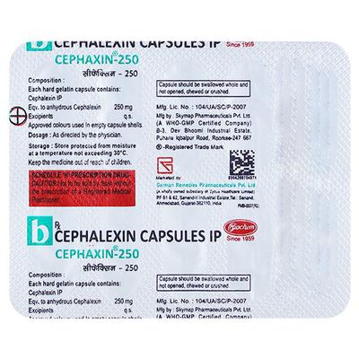 Cephaxin 250mg Capsule 10'S - Bacterial Infections-Cep