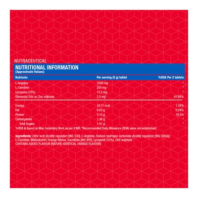 Fast&Up Activate Pre Workout Tablet - Orange Flavor (Pack of 3 x 10's) - Calcium And Minerals