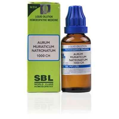 SBL Aurum Muriaticum Natronatum 1M Liquid 30 ml - Dilutions