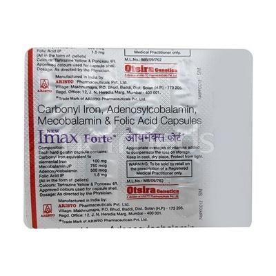 Imax Forte NEW Capsule 10'S - Iron Supplement/Anaemia-Vma