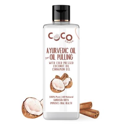 Coco Crush Ayurvedic Cold Pressed Oil Pulling Coconut Oil - Cinnamon 200 ml - Personal Care (Ayush)