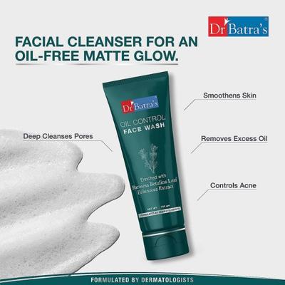 Dr Batra's Oil Control Face Wash 100 gm + Natural Skin Lightening Cream 100 gm + Skin Fairness Serum 50 gm + Intense Moisturizing Cream 100 gm - Personal Care (Ayush)