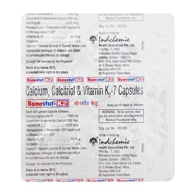Bonestat K2 Capsule 15'S - Supplements-Cal