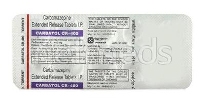 Carbatol CR 400mg Tablet 10'S - Epilepsy/Convulsion-Ant