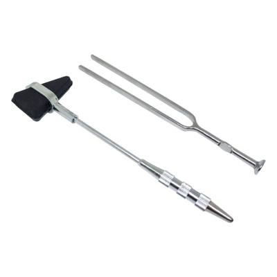 Sahyog Wellness Percussion Knee Hammer with 128 Hz Tuning Fork - Surgical Instruments