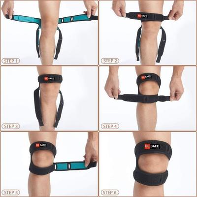 Be Safe Forever Knee Strap Band - Black - Knee/Leg Supports