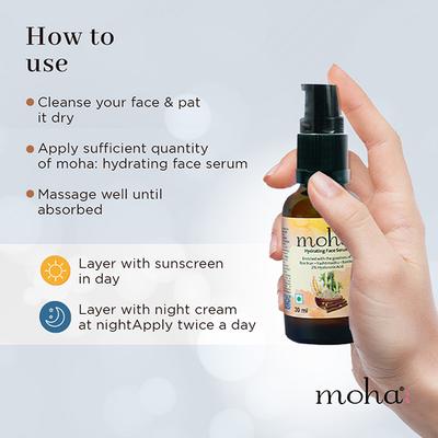 Moha Hydrating Face Serum Enriched with 2% Hyaluronic Acid 30 ml - Face Serum