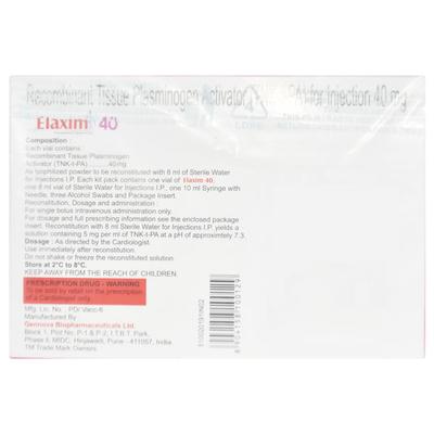 Elaxim 40 Injection 1'S - Blood Clot-Ant