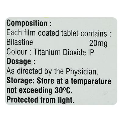 BIL 1 20mg Tablet 10's - Allergies-Ant