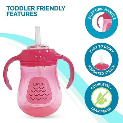 LuvLap Wise Owl Straw Cup 1's - Cotton Buds & Balls