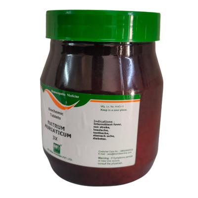 Bio-India's Biochemic Tablet - Natrum Muriaticum 3X 450 gm - Bio-Chemic