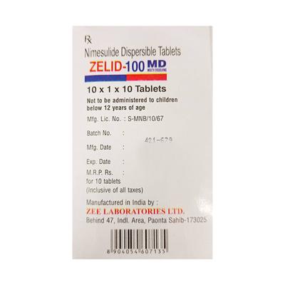 ZELID MD 100mg Tablet 10's - Pain relief-Nsa
