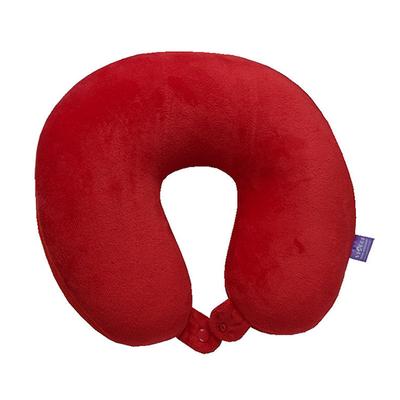 VIAGGI Microbead Travel Neck Pillow with Fleece - Red - Others Ortho Supports