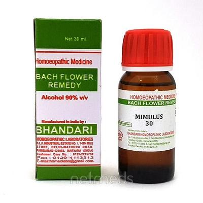Bhandari Bach Flower Mimulus 30 Liquid 30 ml - Bach Flower