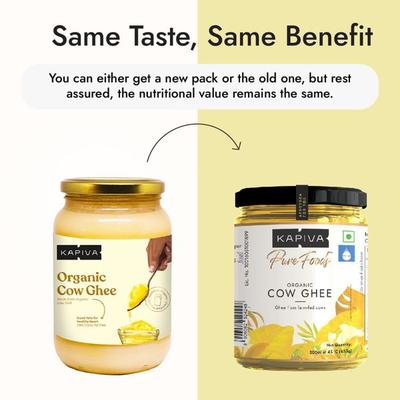 Kapiva Organic Cow Ghee 500 ml - Health Products