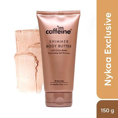 Mcaffeine Shimmer Body Butter with Cocoa Butter for Shimmery and Glowing Skin Limited Edition 150 gm - Body Butter
