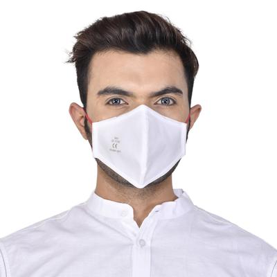 Smog Guard N95 Face Mask Without Valve (Adult Free Size) - White (Pack of 1) - Face Mask