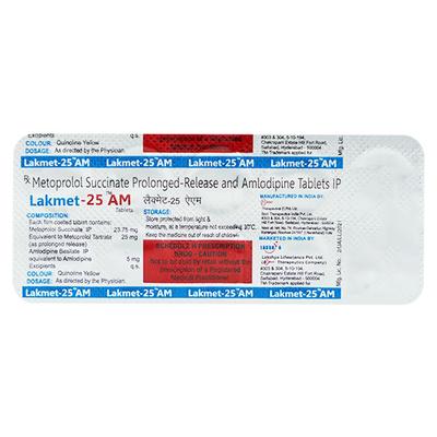 LAKMET AM 25mg Tablet 10's - Hypertension-Bet