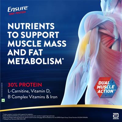 Ensure High Protein Nutrition Powder - Chocolate Flavour 400 gm (Refill Pack) - Daily Health Drinks
