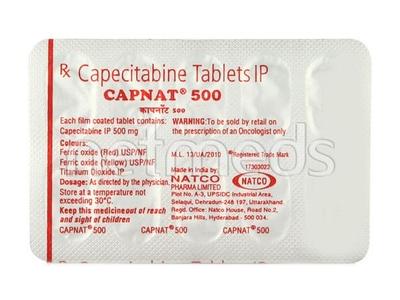Capnat 500mg Tablet 10'S - Cancer Oncology-Cyt