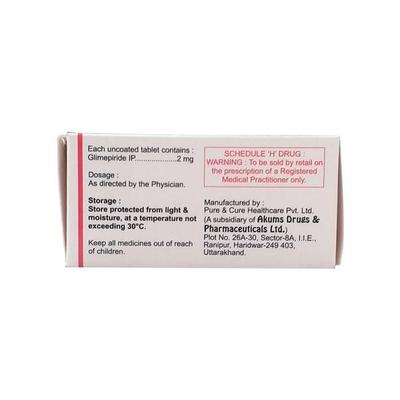 Jubiglim 2mg Tablet 10'S - Diabetes-Ant