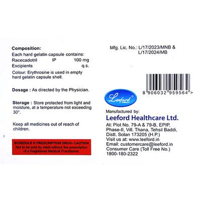 Leedott 100mg Capsule 10'S - Diarrhoea-Ant