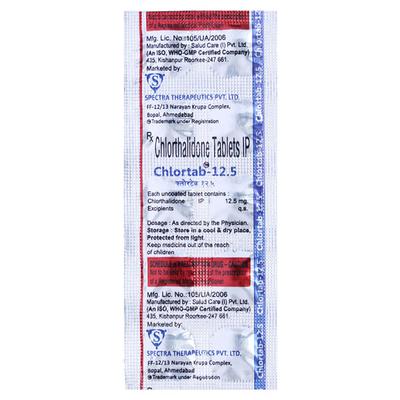 CHLORTAB 12.5 Tablet 10's - Hypertension-Diu