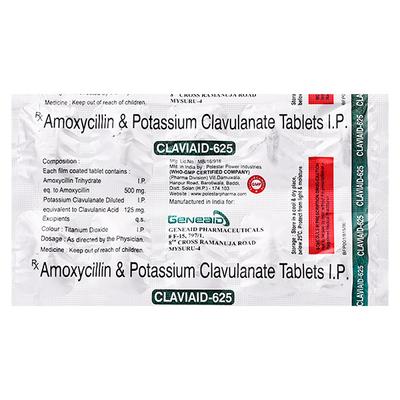 CLAVIAID 625 Tablet 10's - Bacterial Infections-Pen