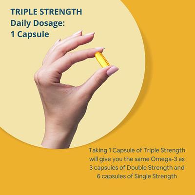 CF Omefish-Gold Triple Strength Fish Oil 1400 mg Omega-3 900 mg Softgel Capsule 90's - Omega Fish Oil Fatty Acids