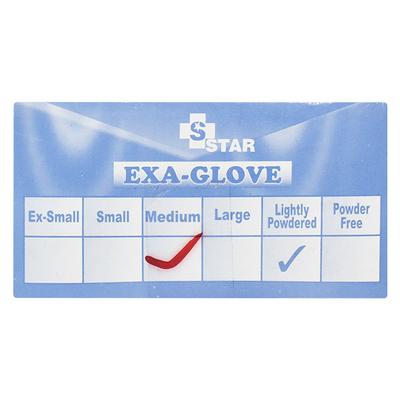 Star Disposable Latex Examination Glove (M) 100's - Gloves - S