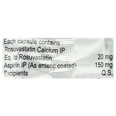 ROSEVAST A 20/150 Capsule 10's - High Cholesterol-Dys