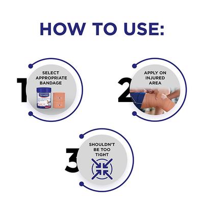 Hansaplast Cotton Crepe Bandage B.P. (8 cm x 4 m) - Bandages