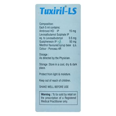TUXIRIL LS Cherry Flavoured Syrup 100ml - Cough And Cold-Cou