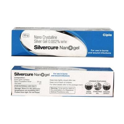 Silvercure Nano Gel 50gm - Skin Infections-Toa