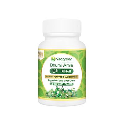 VitaGreen Bhumi Amla Capsules 60's - Herbal Dietary Supplement