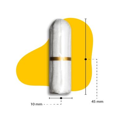 Lemme Be Biodegradable Organic Medium Flow Tampons 8's + Panty Liners 10's - Combo Pack - Tampons