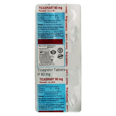 TICASMART 90mg Tablet 10's - Blood Clot-Ant