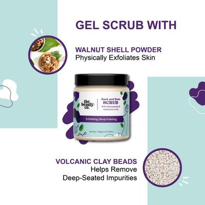 The Beauty Co. Back and Bum Exfoliating Body Polishing Scrub 100 gm - Scrubs & Exfoliants