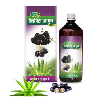 Swadeshi Ayurved Aloevera Jamun Ras Juice 500 ml - Ayurvedic Juices