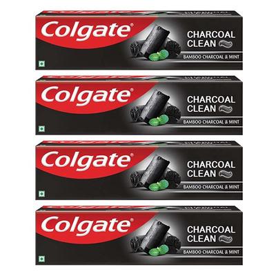 Colgate Charcoal Clean Toothpaste - Bamboo Charcoal and Mint (Pack of 4 x 120 gm) - Toothpaste
