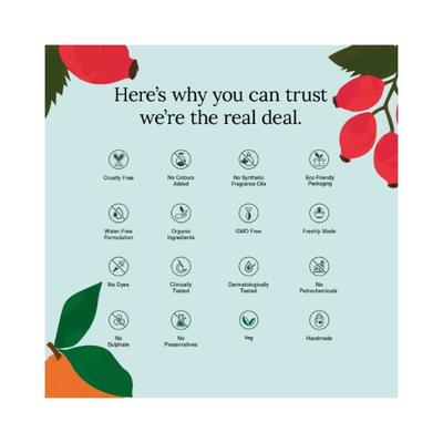 Juicy Chemistry Blood Orange & Rosehip Lip Scrub for Pigmented 10.0 gm - Lip Scrubs