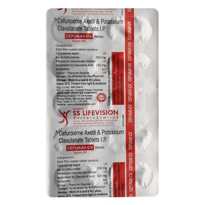 CEFUKAY CV Tablet 10's - Bacterial Infections-Cep