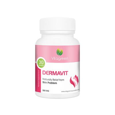 VitaGreen Dermavit Capsules 30's - Herbal Dietary Supplement