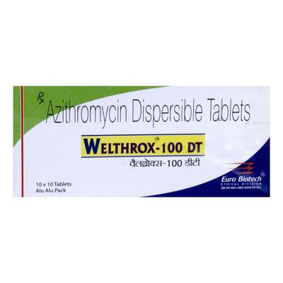 WELTHROX DT 100mg Tablet 10's - Bacterial Infections-Mac