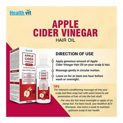 Healthvit Apple Cider Vinegar Hair Oil 100 ml - Hair Oils